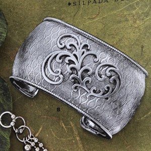 Silpada .925 Sterling Silver Matte Filigree Rhythmic Wave Cuff Bracelet …